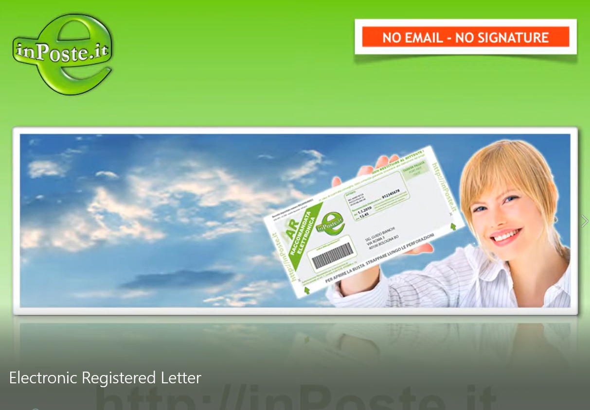 Servizio Elettronico di Recapito Certificato Qualificato (SERCQ) AgID - Raccomandata Elettronica - PEC Europea eIDAS (REM) - Trust Service Provider Qualified (TSPQ) - Operatore Postale autorizzato con Certificato Postale Forense (CPF)